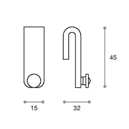 Kuka za profil FERE / Grafitno crna