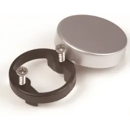 Zasuniuta staklena šarka CLIP 95° s osnovom i poklopcem / Matirani krom