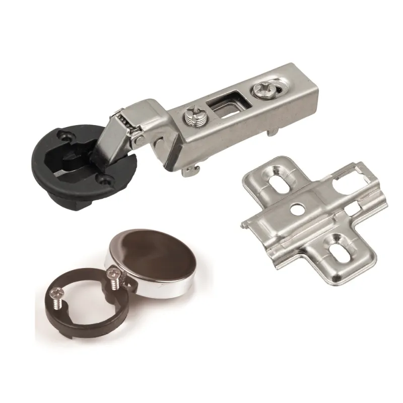 CLIP 95° staklena skrivena šarka s podloškom i pokrovom / Sjajni krom