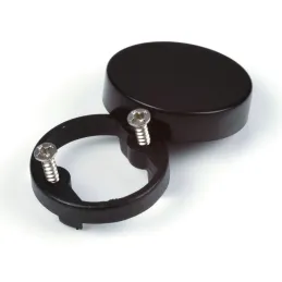 Závjes za staklo CLIP 95° s podloškom i poklopcem / Crna mat