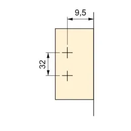 Zavjesa za rub korpusa 105° s podloškom
