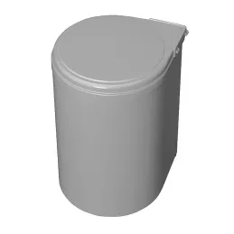 Klasična okrugla kanta za smeće KLASIK 13L / Siva