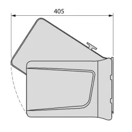 Kanta za otpad za vrata SEPARO 15 L / Antracit
