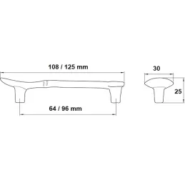 Ručkica SPOON / Starozlatna
