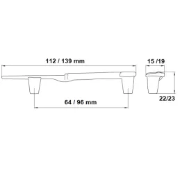 Ručka KNIFE / Bakar