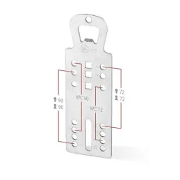 Montažna šablona za rozetne kvake