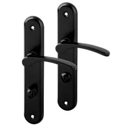 Ručka s pločicom ECONOM 90 / Crna