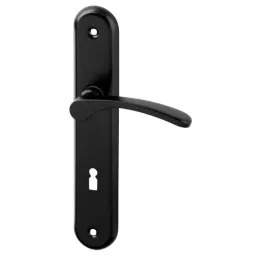 Ručka s pločicom ECONOM 90 / Crna