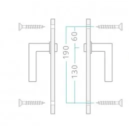 Štítkasta ručka ECONOM 72 / Sjajno zlatna