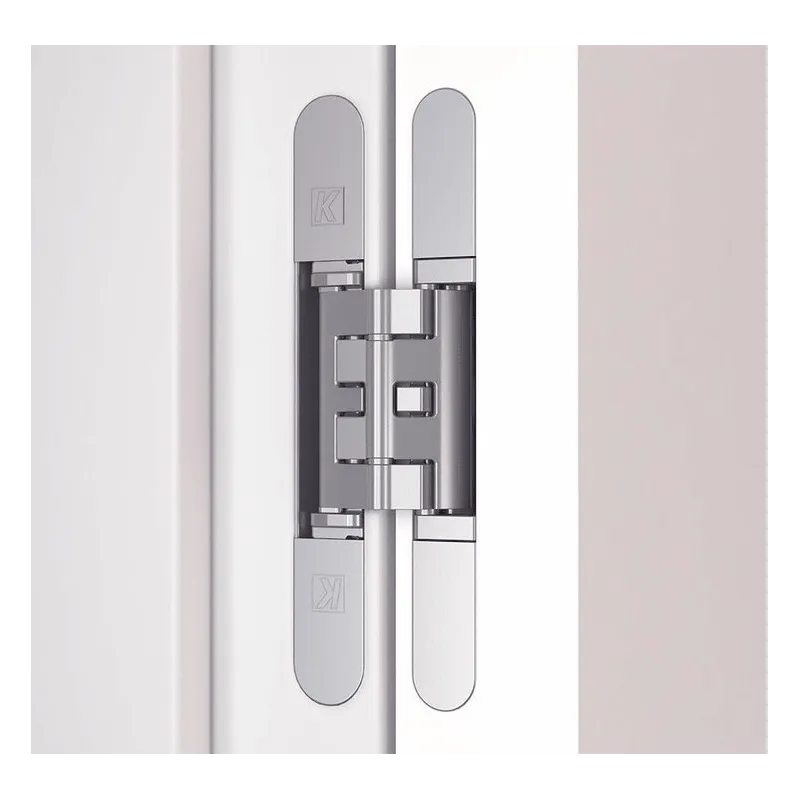 Skrivena vješalica za vrata bez rubova / Matirani krom