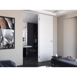 Skrivena vješalica za vrata bez rubova / Matirani krom