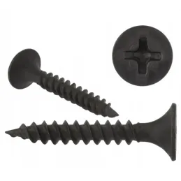 Crni samourezni vijak za drvo / 100 kom