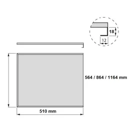 Aluminijska zaštitna podloga za ormarić / Aluminij