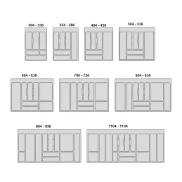 Pribor-ladica OPTIMA / Siva