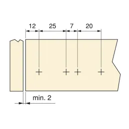 Pogon za otvaranje vrata bez ručki LITE / Antracit