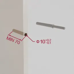 Pogon za otvaranje vrata bez ručki LITE / Antracit