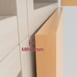 Pogon za otvaranje vrata bez ručki LITE / Antracit