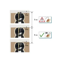 Viseća okov za panel - ogledalo s protukom