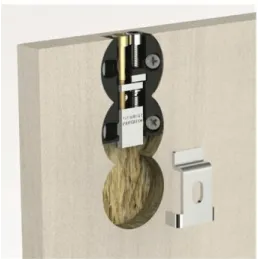 Viseća okov za panel - ogledalo s protukom