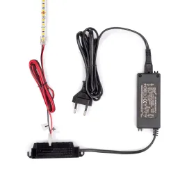 LED Trafo (mrežni adapter) 12V s integriranim konektorima / Crna