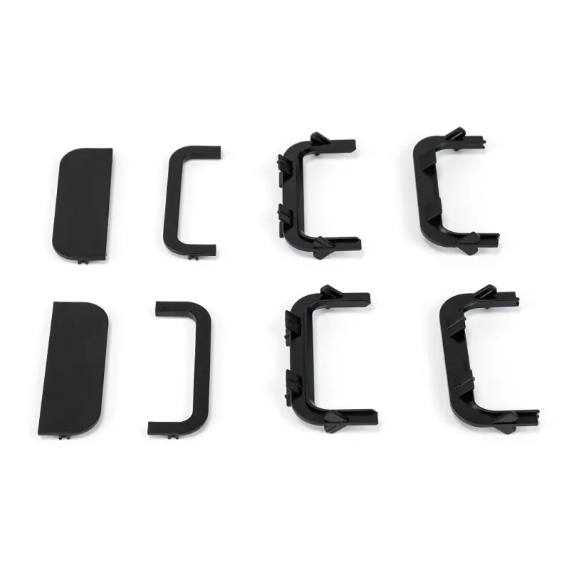 Set PVC završetaka za profile GOLA - C / Crna mat