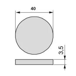 Samoljepljiva protuklizna podloga Crna 40mm / 3 x 12 kom