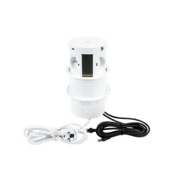 Izvlačna utičnica s bežičnim punjenjem 4x230V + 2xUSB punjenje A/C + RJ45 / Bijela