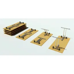 Konstrukcija za preklopni stol FOLD / Crna