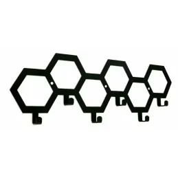 Dizajnerska zidna vješalica RECTA / Crna mat završna obrada