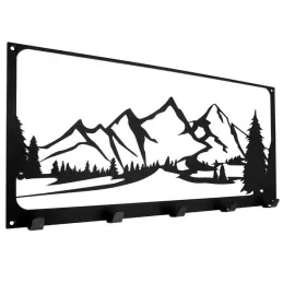 Dizajnerska zidna vješalica TATRAS / Crna mat