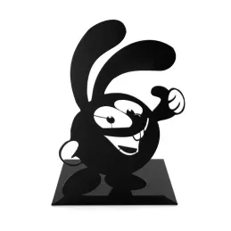 Držač za knjige RABBIT / Crna mat