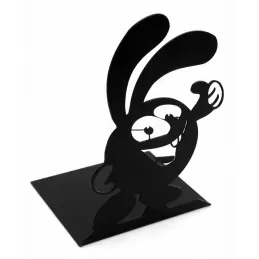 Držač za knjige RABBIT / Crna mat