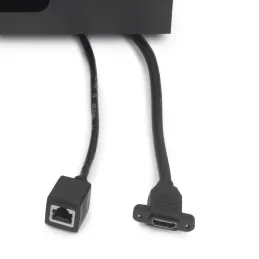 Izvlačna utičnica ATOMIA 2x230 V + 2xUSB punjenje A/C + HDMI + RJ45 / Crna