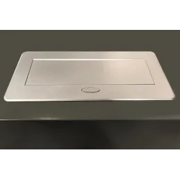 Izvlačna utičnica ATOMIA 2x230 V + 2xUSB punjenje A/C + HDMI + RJ45 / Aluminij