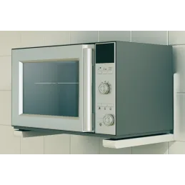 Konzola za mikrovalnu pećnicu / Bijela - par