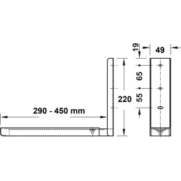 Konzola za mikrovalnu pećnicu / Bijela - par