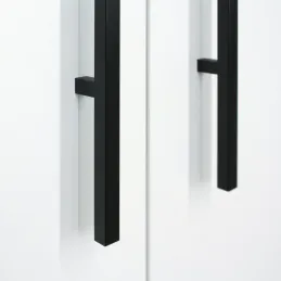 Garderobna ručka LAMEER / Crni nehrđajući čelik