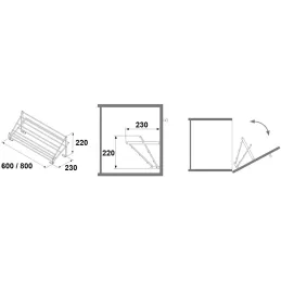Sklopivi sustav za cipele ALTON / Sjajni krom