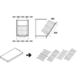 Izvlačna košara za rublje ELEMENTS / Sjajni krom