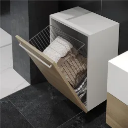 Izvlačna košara za rublje ELEMENTS / Sjajni krom