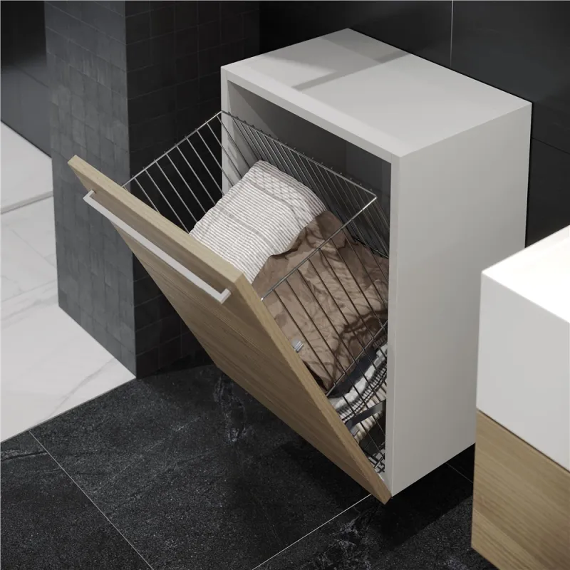 Izvlačna košara za rublje ELEMETS / Sjajni krom