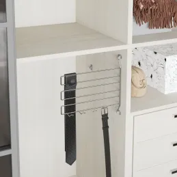 Rotirajuća vješalica za kravate i remenje / Sjajni krom