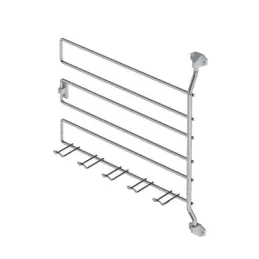 Rotirajuća vješalica za kravate i remenje / Sjajni krom