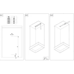 Izvlačna vješalica LOST / Sjajni krom