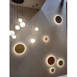 Dizajnersko LED svjetlo RING M 250 mm / Bakar