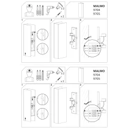 Dizajnersko svjetlo MALMO 300 mm / Crna mat
