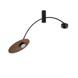 Dizajnerska svjetiljka HEFT  / Crna - lakirano drvo