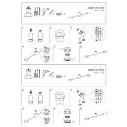 Dizajnersko svjetlo ORBIT III / Crna mat