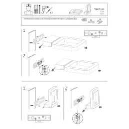 Exterijerna LED svjetiljka THIKA WALL 15W / Crna mat