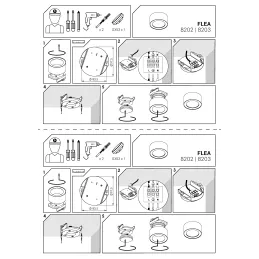 Dizajnersko svjetlo FLEA / Bijela mat